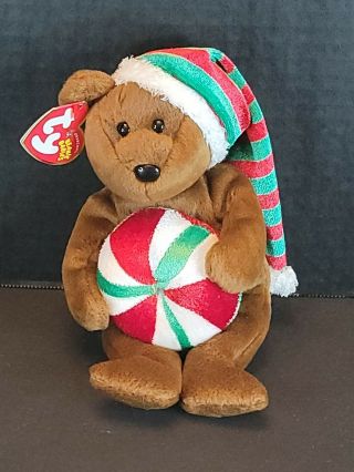 Ty Beanie Baby Yummy - (bear 2005) Christmas