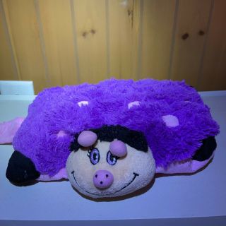 2010 Limited Edition Pillow Pet Pee Wee The Purple Lady Bug Euc Stuffed Animal