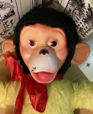 Vintage My Toy Rubber Face Zippy the Monkey Plush Doll / Toy - 16 Inches w/ Tag 2