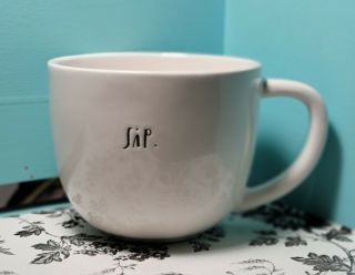 Rae Dunn Sip Coffee Tea Latte Soup Mug Cup Large