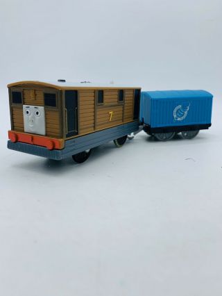 Thomas & Friends Trackmaster Toby (2013) Motorized W/ Boxcar Train