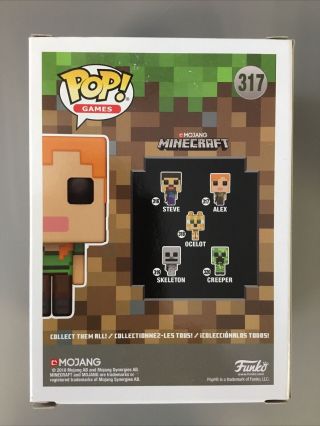 Funko Pop Games: Minecraft | Alex 317 [Vinyl Figure] w 2