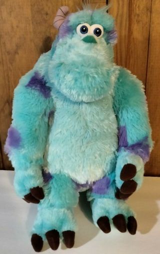 Disney Pixar Monsters Inc Sully Plush 14 " Blue Purple Stuffed Toy Soft