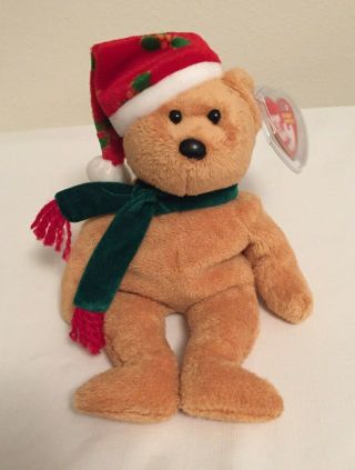Ty Beanie Baby Holiday Teddy The Christmas 2003 Bear - Dec 25 2003 -