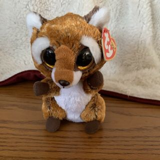 Ty Beanie Boos Rusty The Raccoon 6” Plush 2017 With Tags