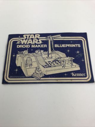 Star Wars Droid Maker Blueprints Instructions 1979 Cool