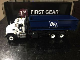 First Gear 1/34 Scale Mack Roll Off Truck W/container “bfi Version”