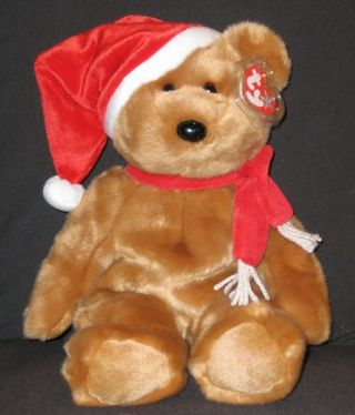 Retired Ty 1997 Holiday Teddy Bear Buddy - With Tag -