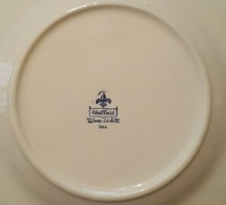 Sheffield Bone White Swirl Porcelain China 10” Dinner Plates USA 2