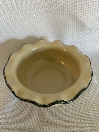 Home And Garden Party Ltd 2003 5” Wide Fluted Stoneware Pottery Bowl