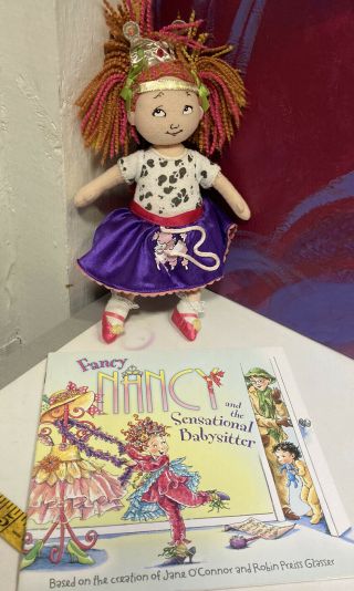 Madame Alexander Fancy Nancy Plush W/ Poodle Skirt And Book