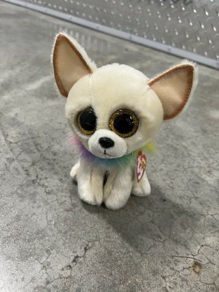 Ty Beanie Boos 6 " Chewey The Chihuahua Dog Plush Toy Nwt Cute 2019