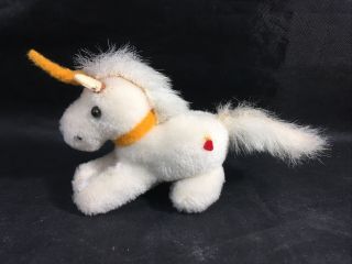 Vintage Unicorn Plush Clip On Toy Hugger Grip Stuffed Animal Toy