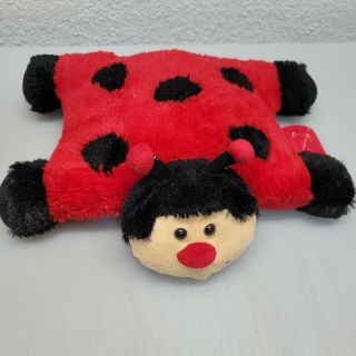Pillow Chums Lady Bug 12 X 10” Red & Black Pet Plush Stuffed Toy Dotty