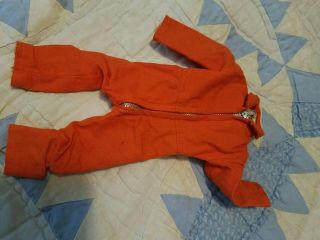 Gi Joe Adventure Team Orange Jump Suit Jumpsuit Vintage White Tag