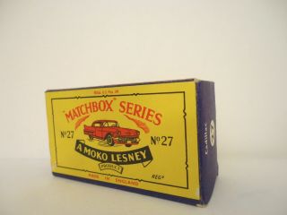 Box For 1960 Moko Lesney Matchbox No.  27 