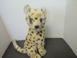 Vintage Dakin 1979 Plush Beige Spotted Leopard Cheetah Stuffed Animal 14 " Toy