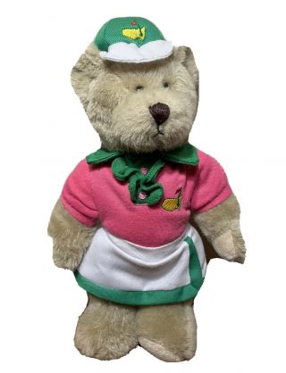 Masters Golf Tournament 2016 Teddy Bear Girl Plush Doll Pink And Green Bear