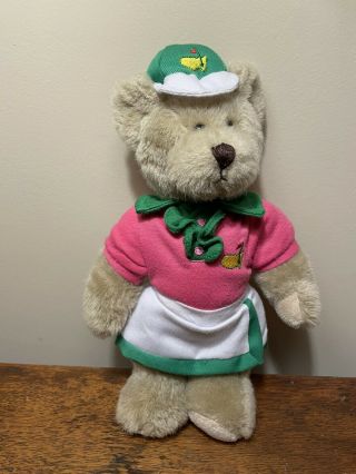 Masters Golf Tournament 2016 Teddy Bear Girl Plush Doll Pink and Green Bear 2