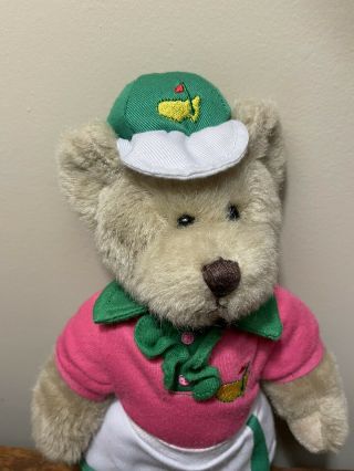 Masters Golf Tournament 2016 Teddy Bear Girl Plush Doll Pink and Green Bear 3