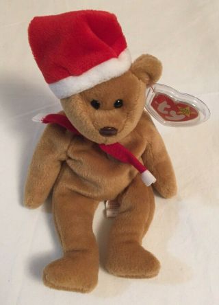 Ty Beanie Baby Holiday 1997 Teddy The Christmas Bear - Dec 25 1996 -