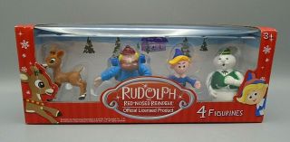 Rudolph The Red - Nosed Reindeer Figurines Set Of 4