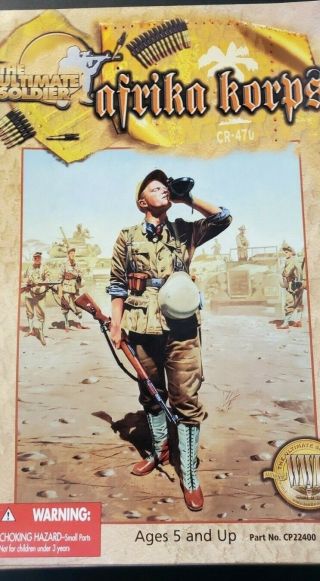 21st Century Ultimate Soldier Afrika Korps German Action Figure 12 " Nrfb