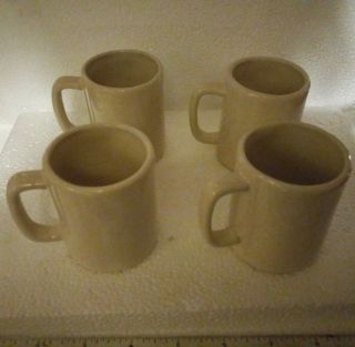 rae dunn set of 4 espresso mugs,  GULP,  DRINK,  SLURP and SIP,  4 oz 3
