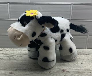 Little Brownie Bakers Cow " Daisy Belle " Plush Stuffed 10 " Long White/black