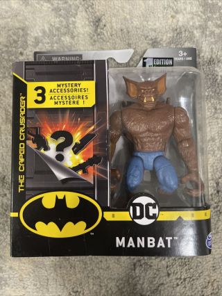 Dc Comics Man - Bat 4 " Action Figure By Spin Master (batman Villain) 1st Edition