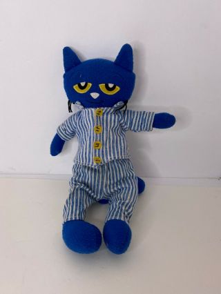 Merrymakers Pete The Cat Bedtime Blues 12 " Plush James Dean Book Character Doll