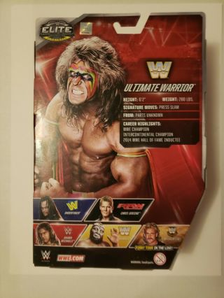 Mattel WWE Ultimate Warrior Elite Flashback Figure Legends 2