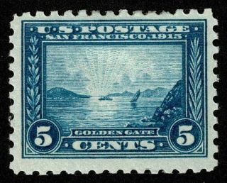 Scott 403 5c Panama - Pacific Exposition 1915 H Og Well Centered