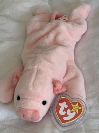 Ty Beanie Baby Squealer Pig 1993