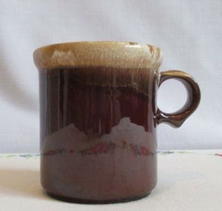 Mccoy Pottery Usa 1412 Brown Drip Glaze Stoneware Coffee Mug Cup