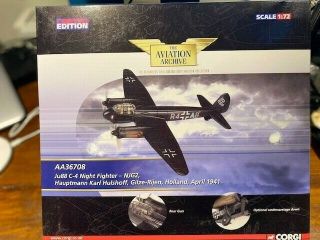 Corgi Aa36708 Junkers Ju88 C - 4 Night Fighter – Njg2,  Limited Edition 131 Of 1000
