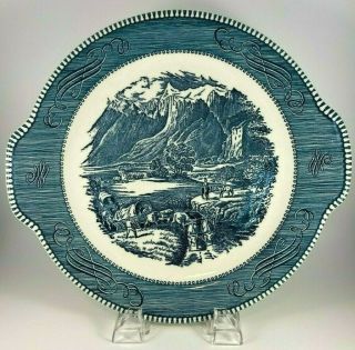 Currier And Ives " The Rocky Mountains " Serving Plate By Royal