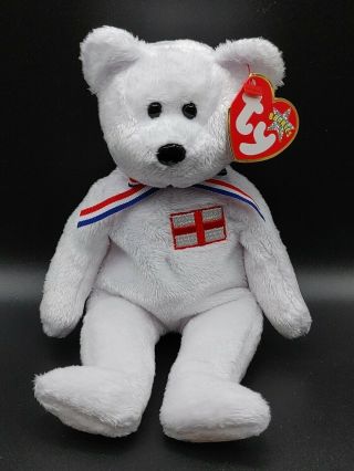England The English Bear Ty Beanie Baby 2001