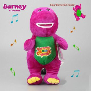 Barney The Dinosaur Can Sing I Love You Song Purple Plush Doll Toy Birthday Gift