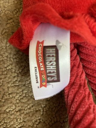 Hershey ' s Chocolate World Exclusive Plush Twizzler Stuffed Animal Red Licorice 3