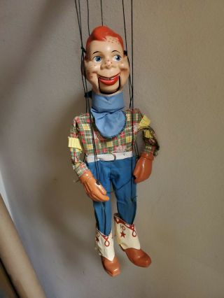 Vintage 1950’s Howdy Doody Marionette String Puppet - 16” Doll Toy