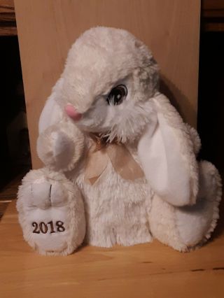 Dan Dee 14 " Hoppy Hopster 2018 Cream White Bunny Rabbit Plush Stuffed Animal 9