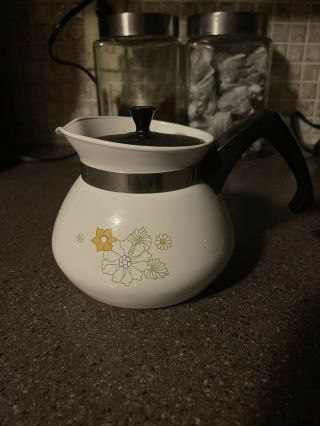 Vintage Corning Coffee Pot 3 Cup