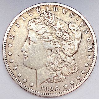 1888 - O Morgan Silver Dollar 90 Silver $1 Coin Us Z836