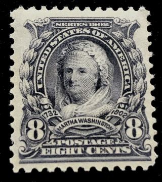 U.  S.  Scott 306 Vlh Og 8¢ Martha Washington