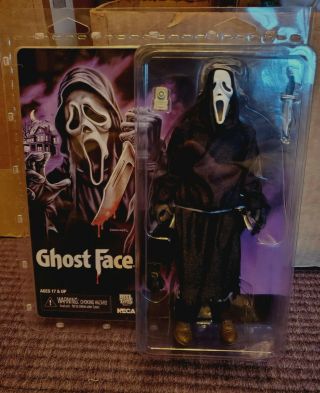 Neca Ghostface Ghost Face 8 " Cloth Figure Reel Toys Scream Nib S/h