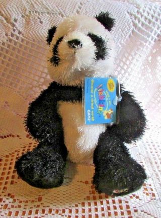 Webkinz Lil Kinz Panda Bear W Webkinz World Codes Retired Ganz 8 " Plush Bear