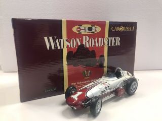 Carousel 1 4401 1961 Indy 500 Winner A.  J.  Foyt Watson Roadster 1 1:18