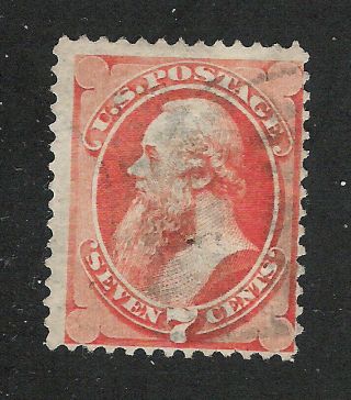 U.  S.  Scott 149 Stanton 7 Cent Vermilion Stamp.