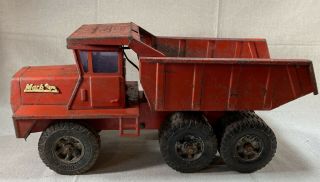 Vintage Buddy L Mack Dual Axle Hydraulic Dump Truck Red 20 " Pressed Steel,  Usa